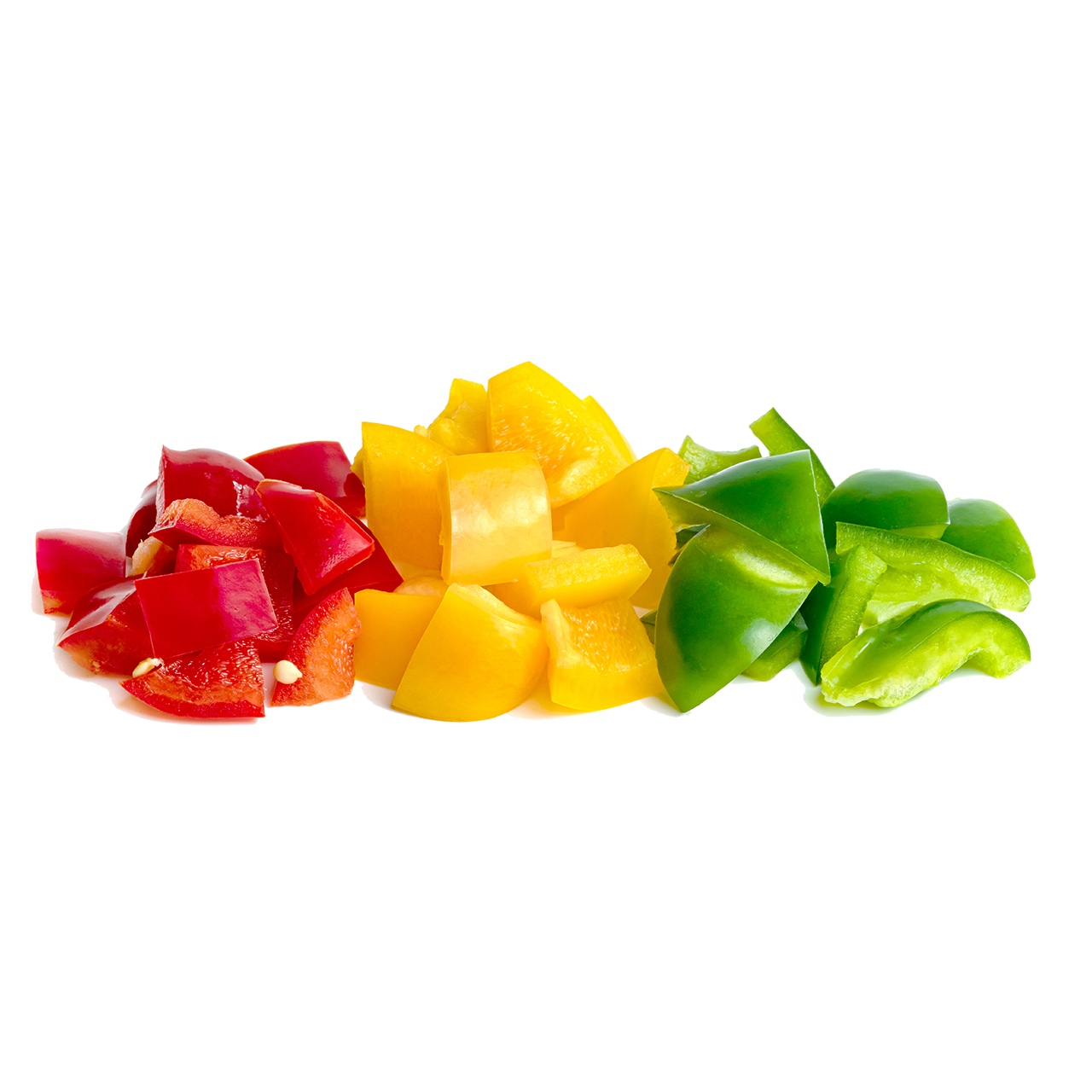 Diced Mixed Colored Bell Peppers - Organic