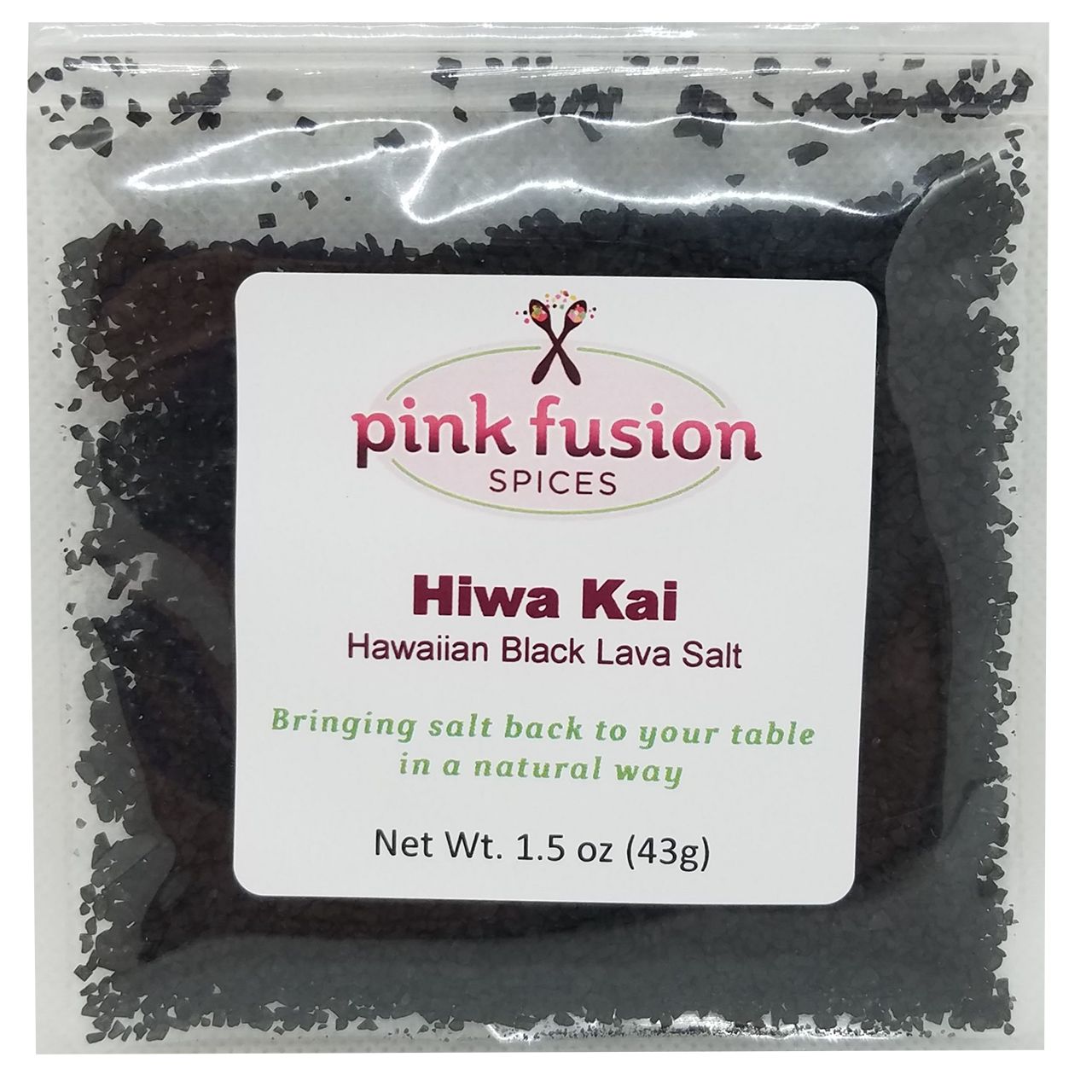 HIWA KAI (Hawaiian Black Lava Salt)