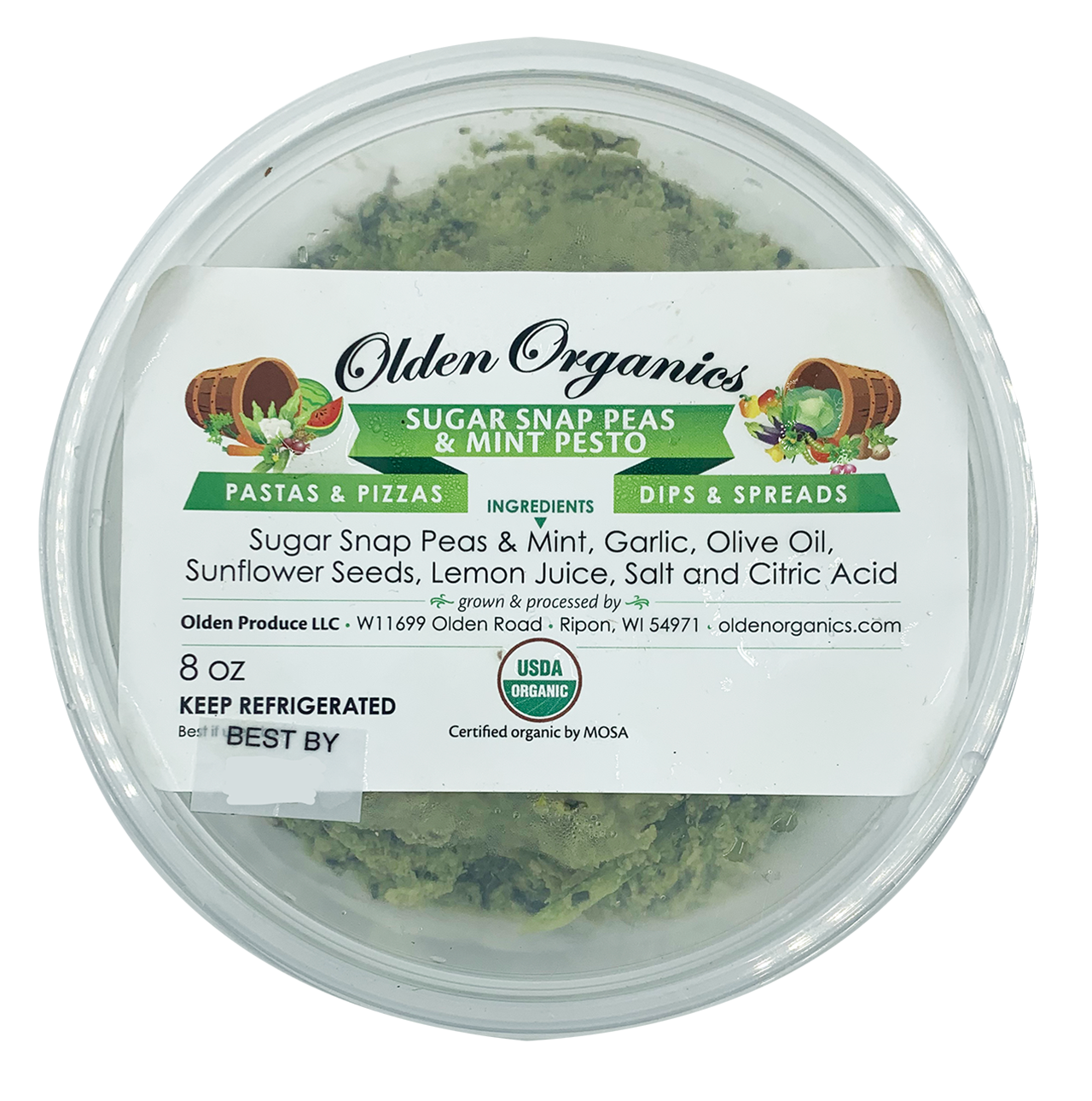 Pea & Mint Pesto - Cheese & Nut Free - Organic