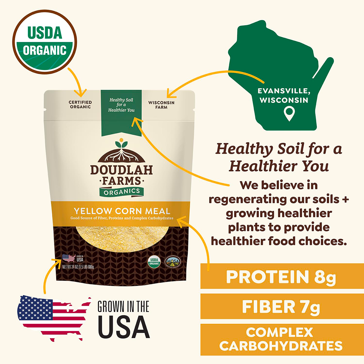 Yellow Corn Meal - Organic