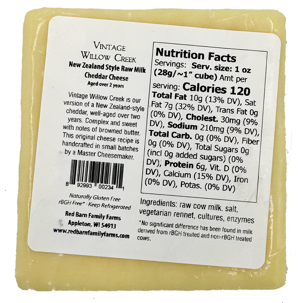 Vintage Willow Creek Cheese