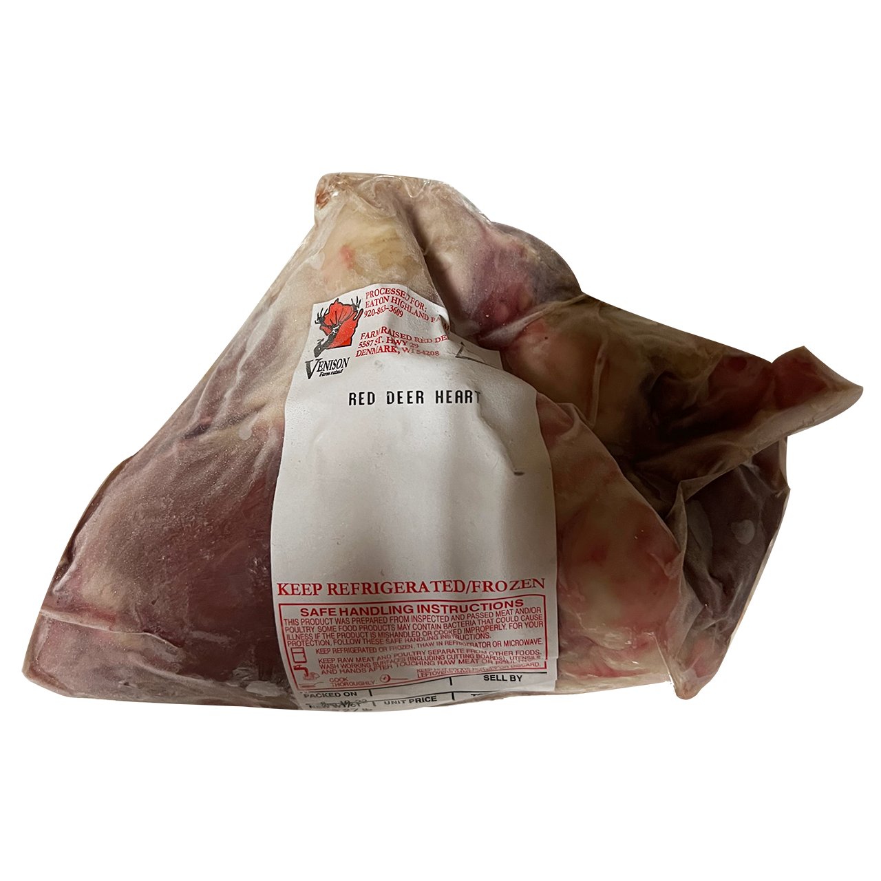 Red Deer Heart - Farm Raised