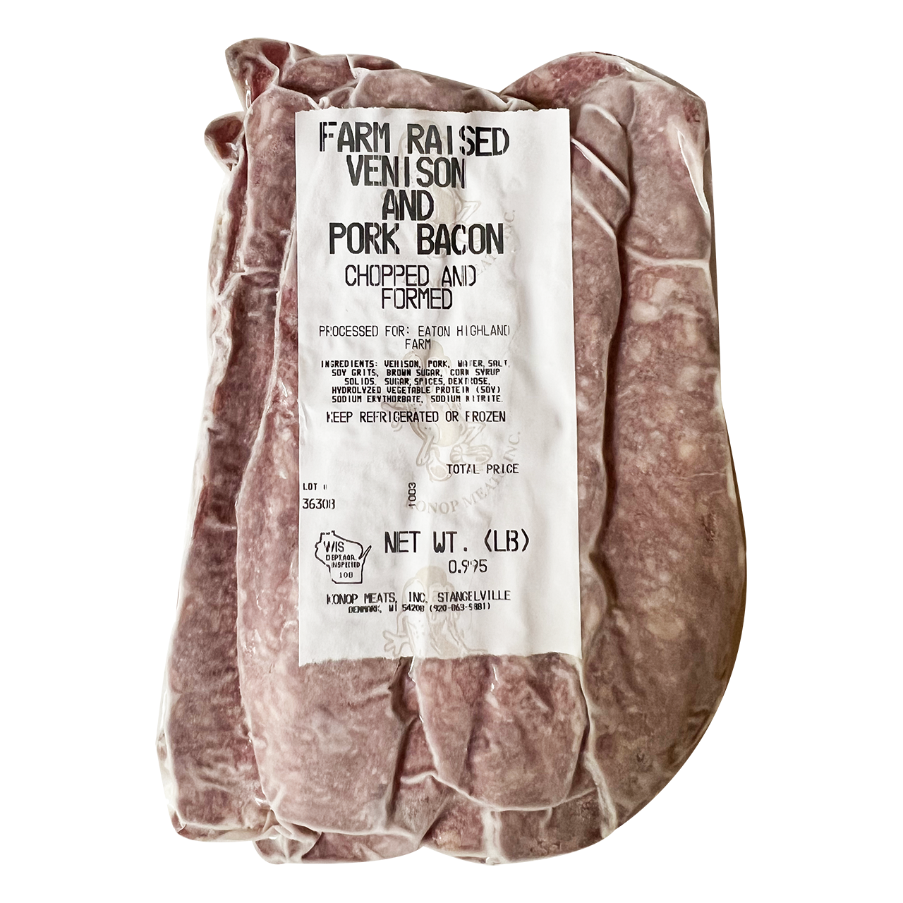 Red Deer & Pork Bacon - Farm Raised