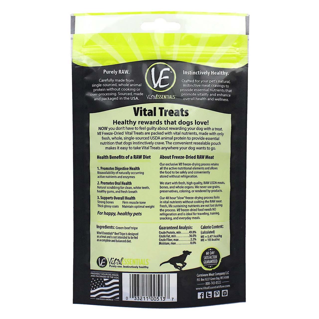 Beef Tripe Freeze-Dried Raw Dog Treats
