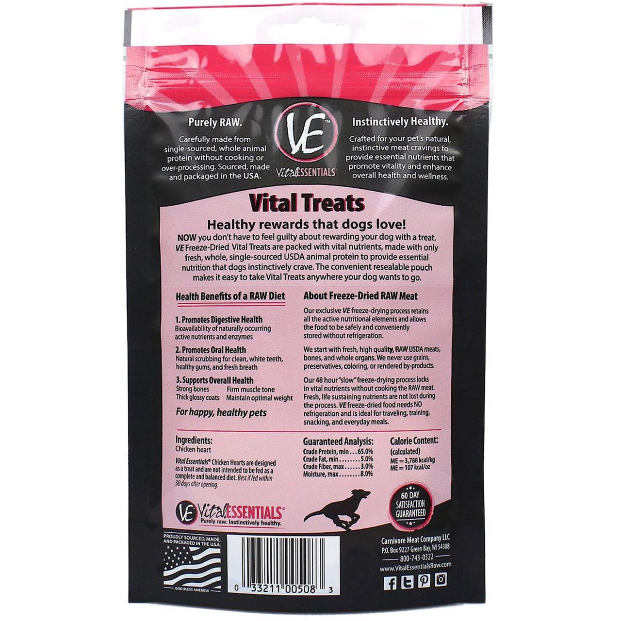 Chicken Hearts Freeze-Dried Raw Dog Treats