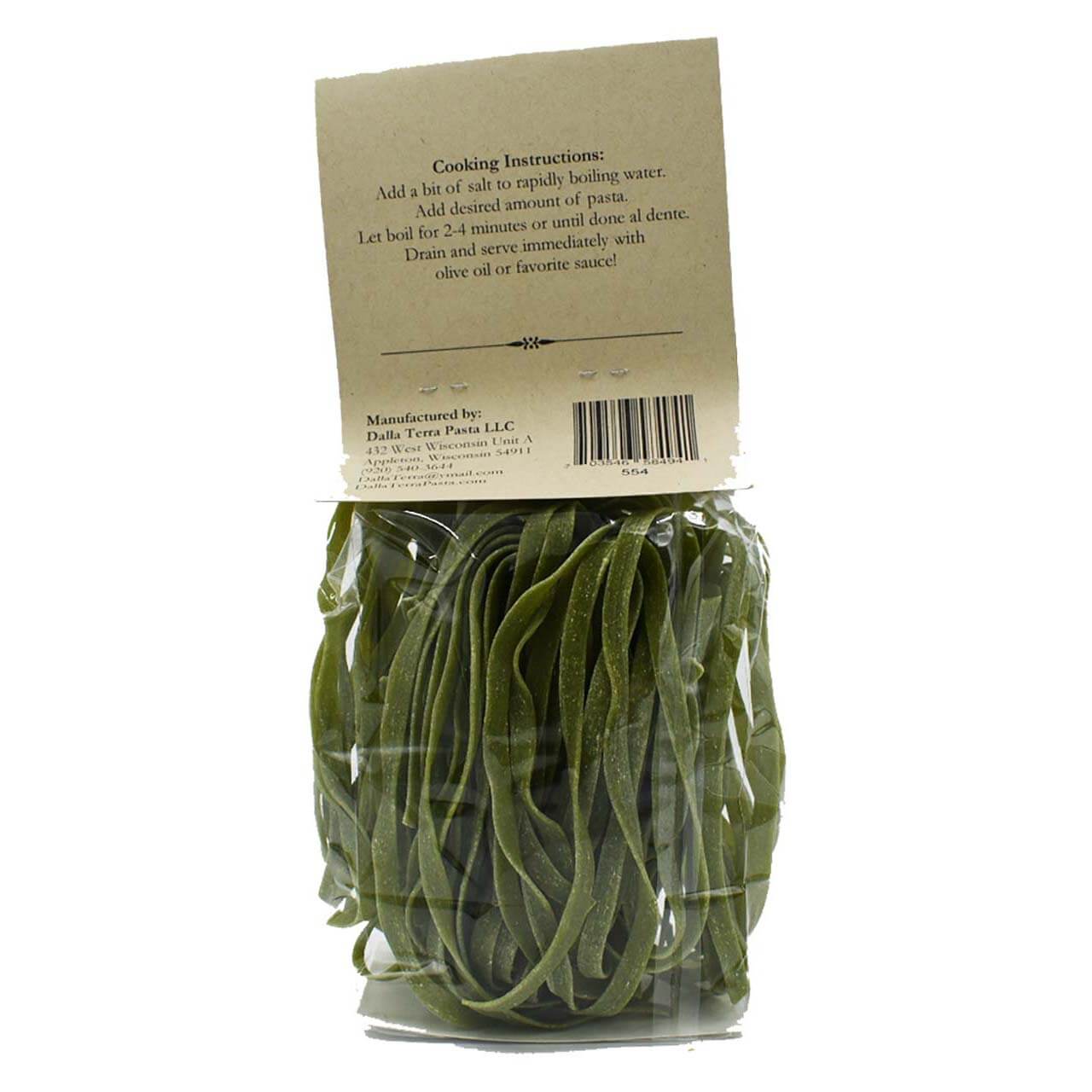 Spinach Garlic Tagliatelle