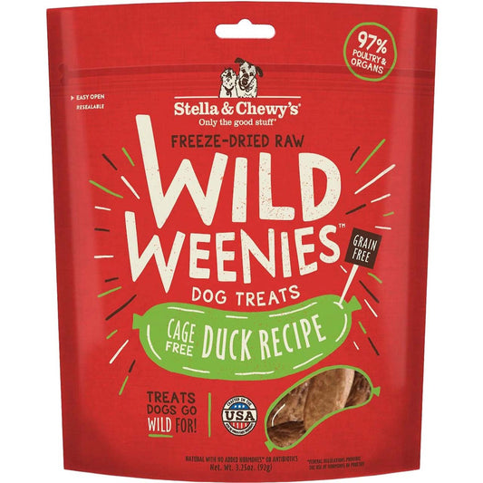 Duck Wild Weenies Freeze-Dried Raw Dog Treats