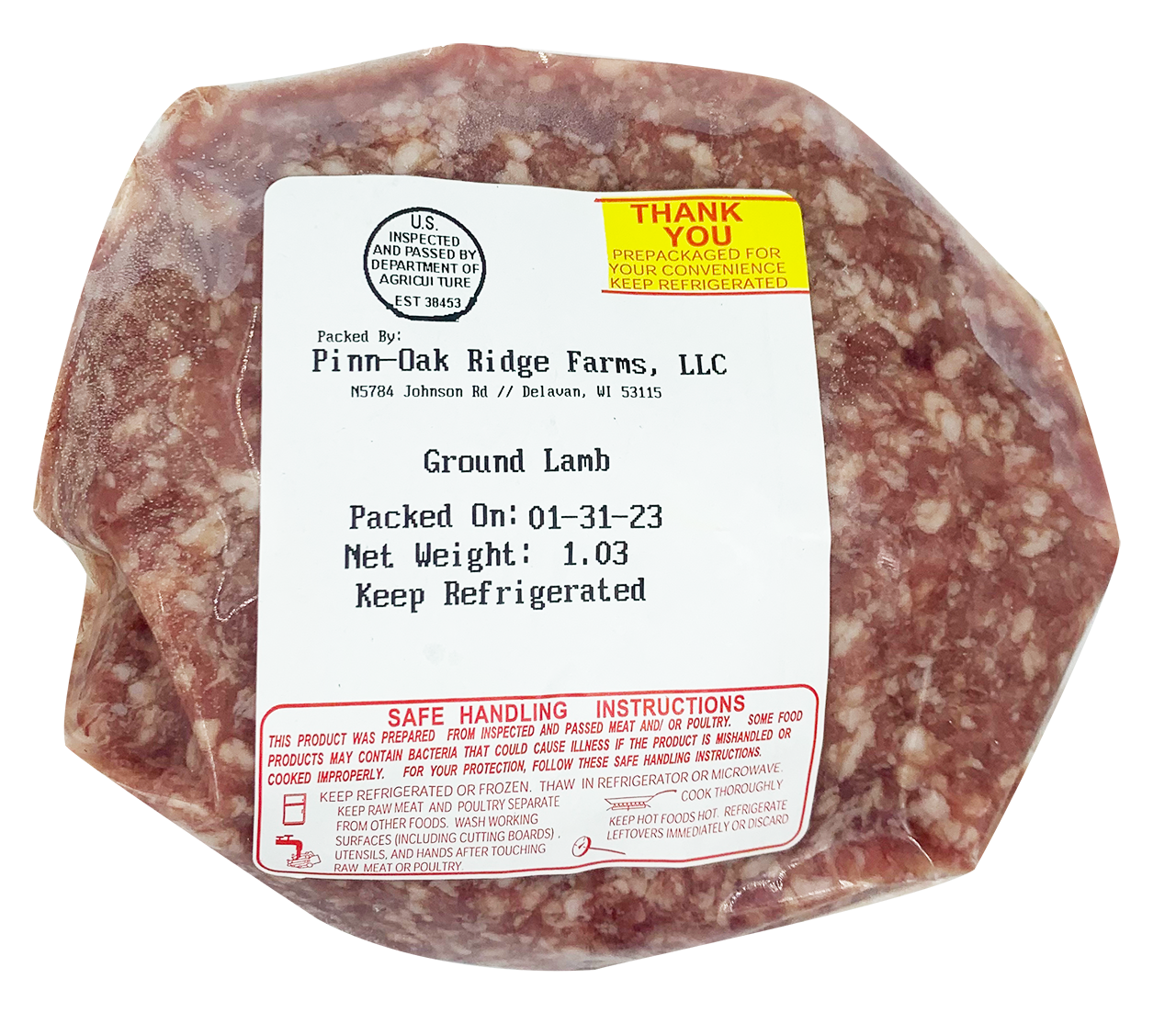 Ground lamb