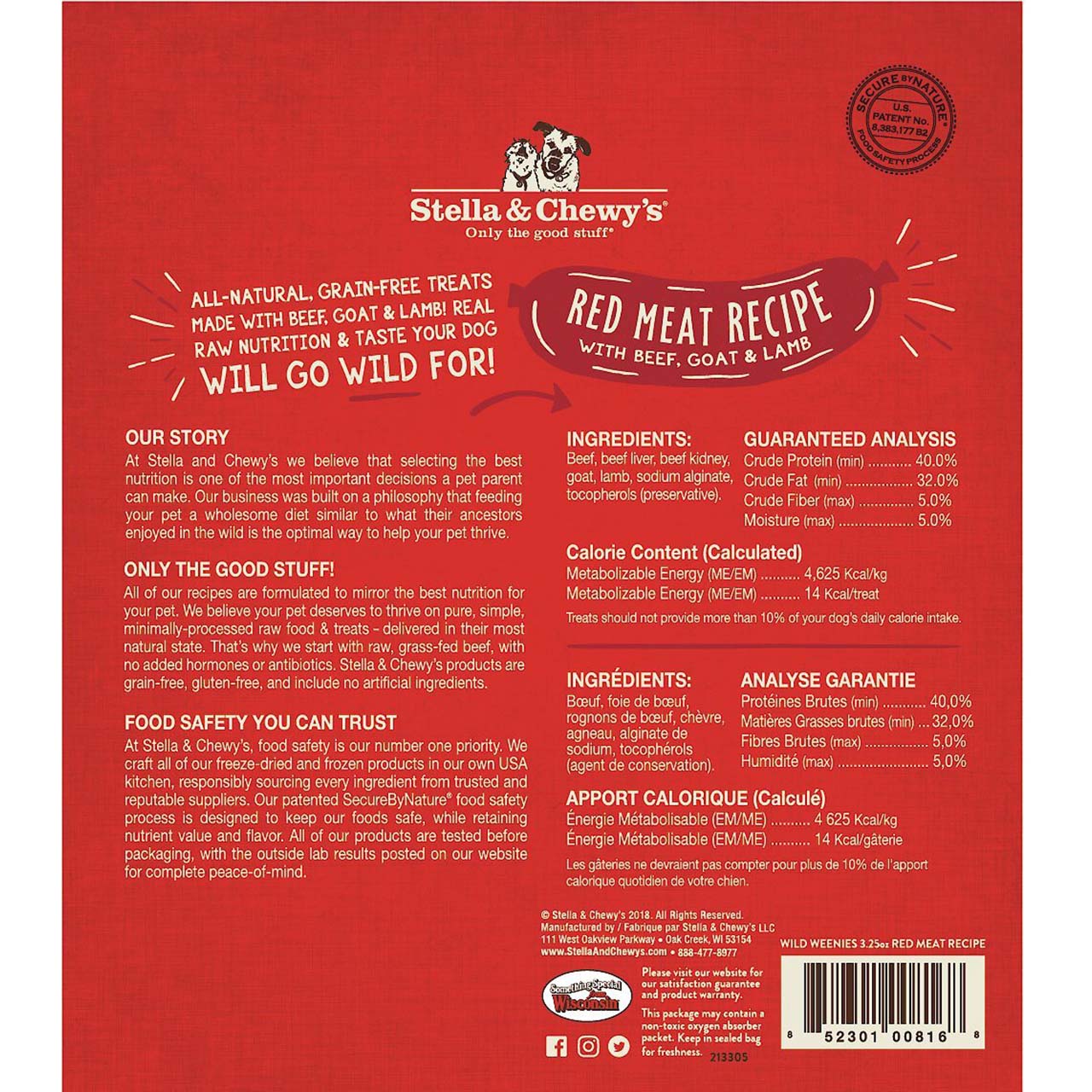 Red Meat Wild Weenies Freeze-Dried Raw Dog Treats