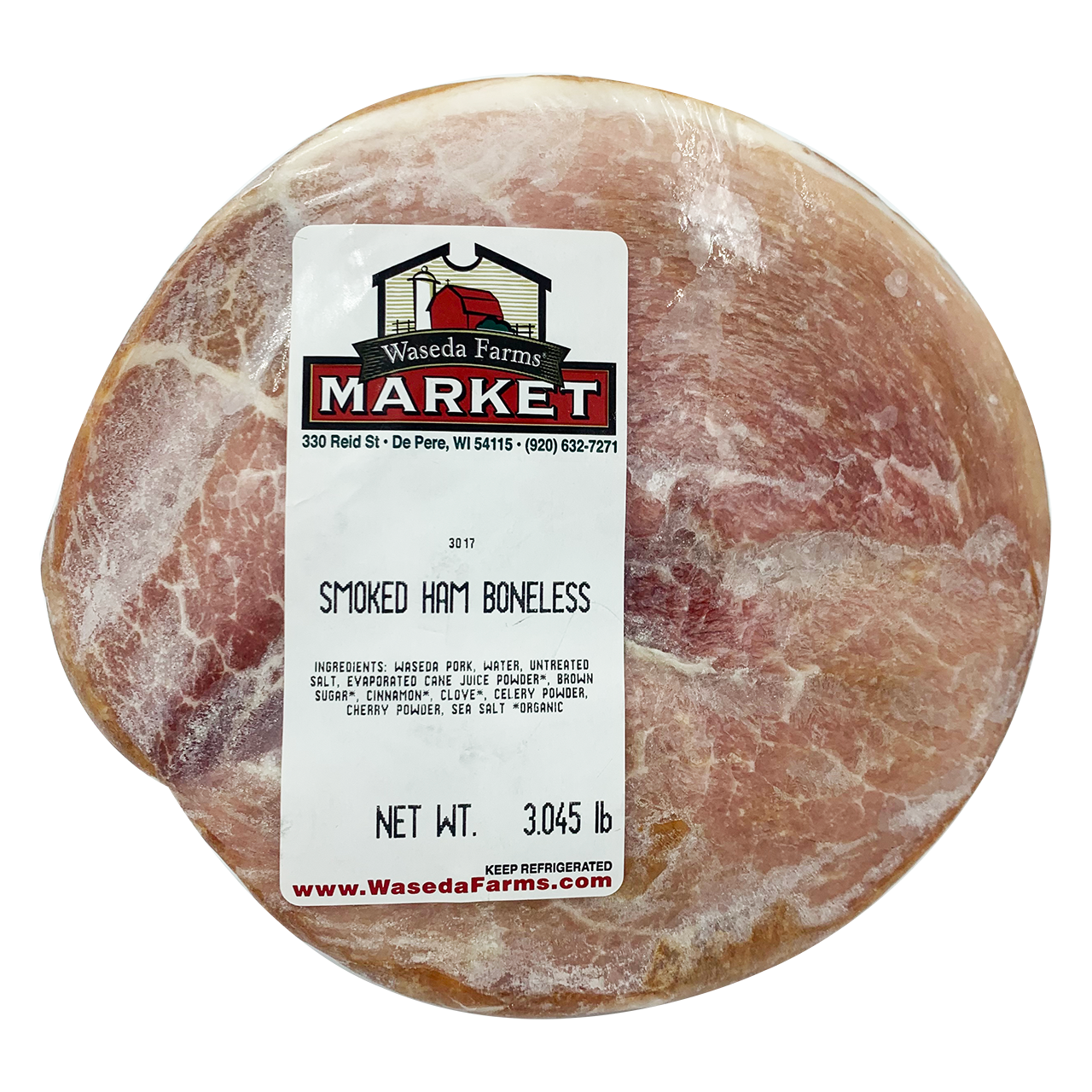 Organic Smoked Boneless Ham - Uncured - Berkshire