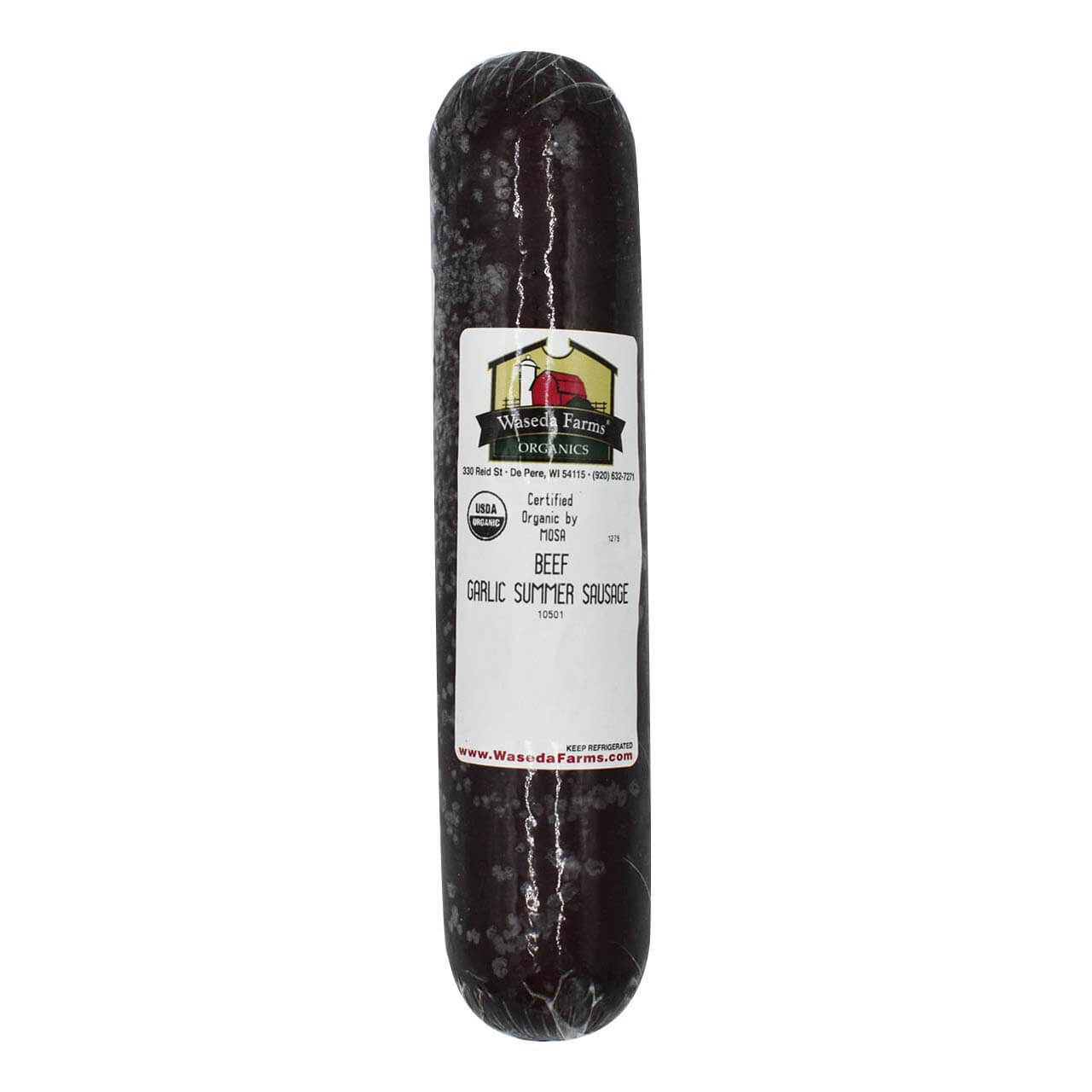 Beef Summer Sausage Garlic - Uncured - Organic
