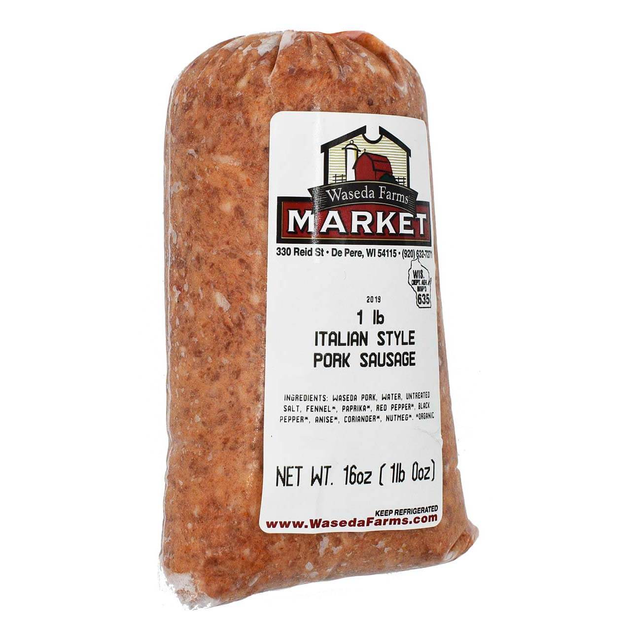 Ground Pork - Italian Style - Organic