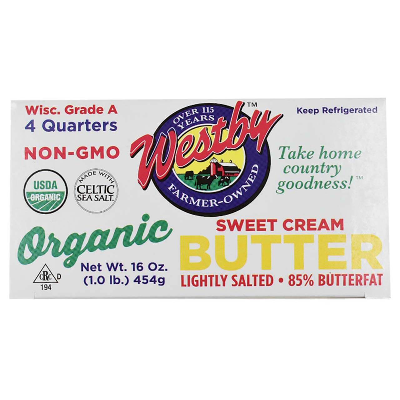 Sweet Cream Stick Butter - Organic