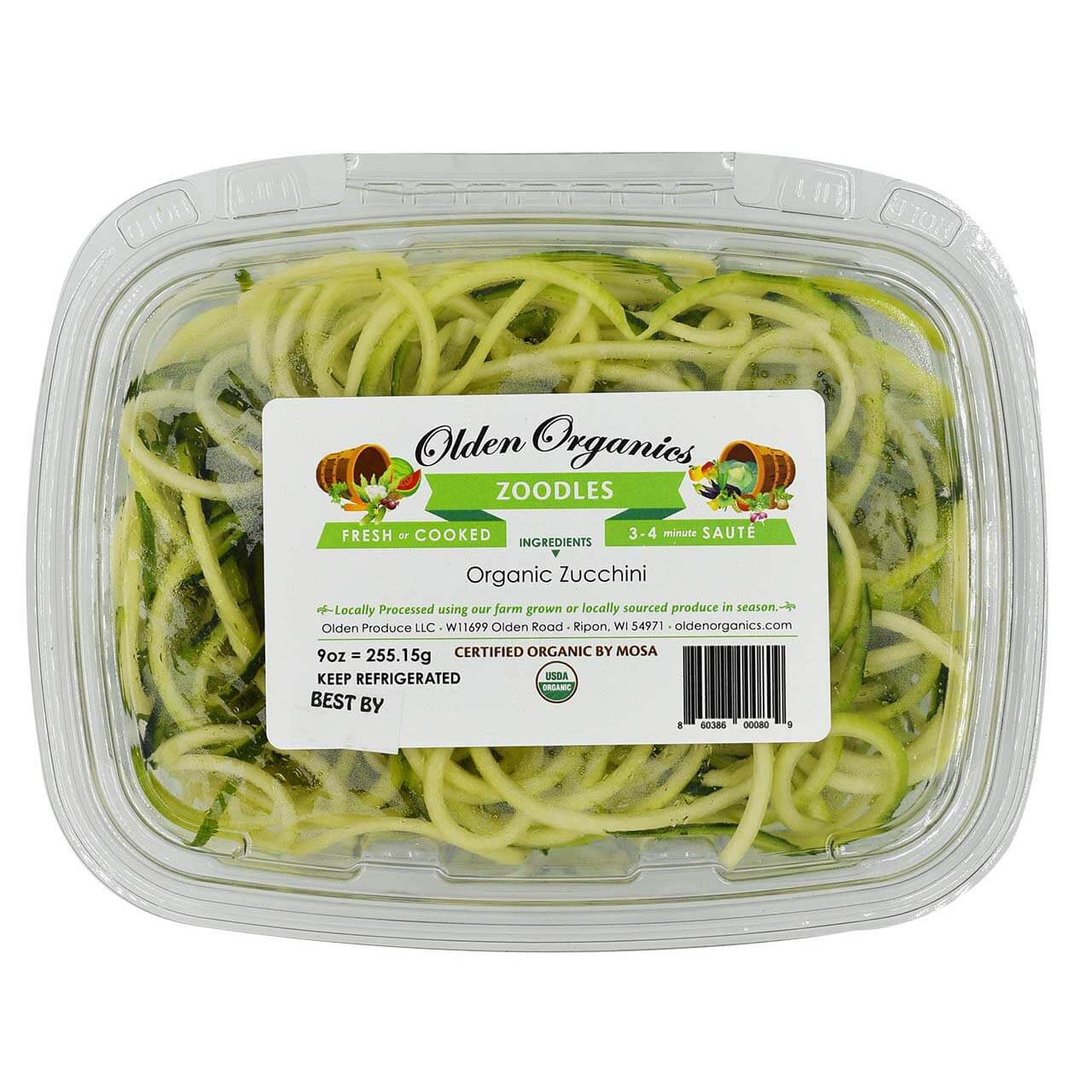 Zucchini Noodles - Organic – FarmFreshXpress - Local Food to Your