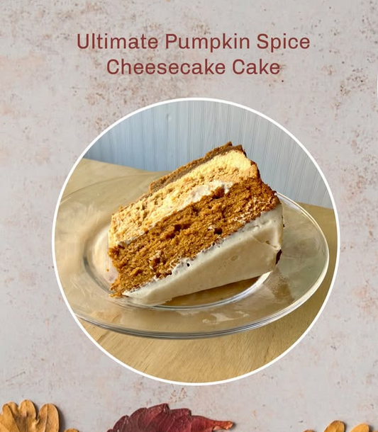 Ultimate Pumpkin Spice Cheesecake Cake - Gluten Free