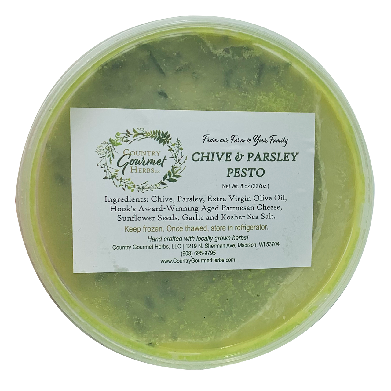 Chive & Parsley Pesto - Nut Free - Frozen