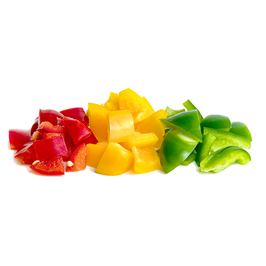 Diced Mixed Colored Bell Peppers - Organic