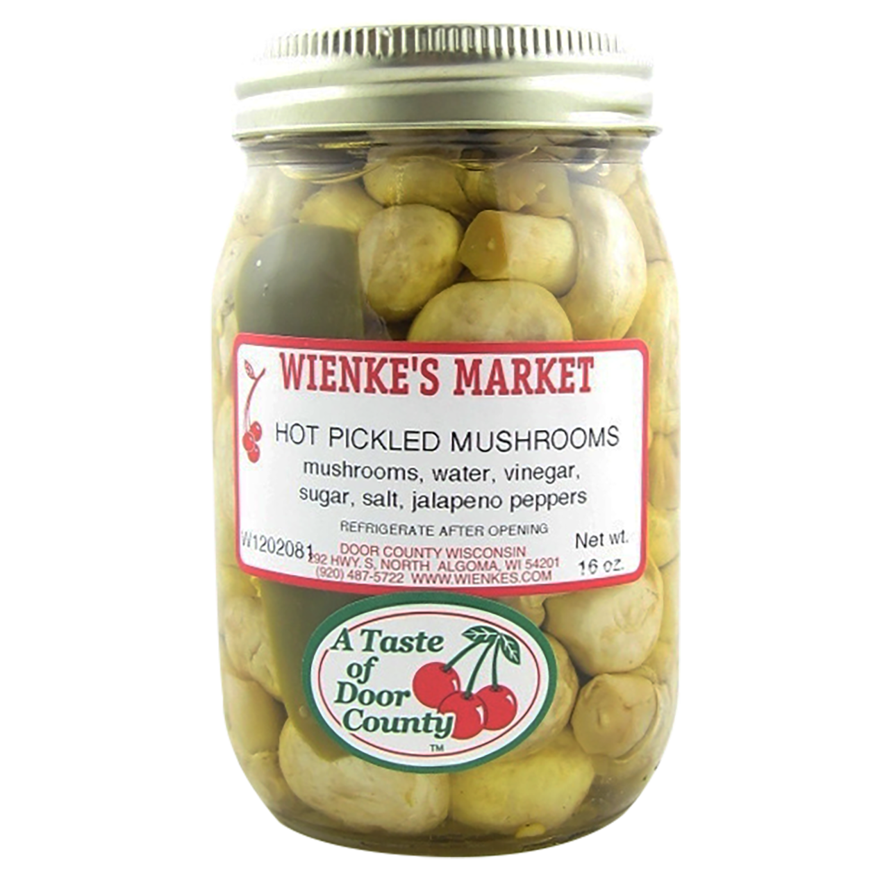 Hot Pickled Mushrooms