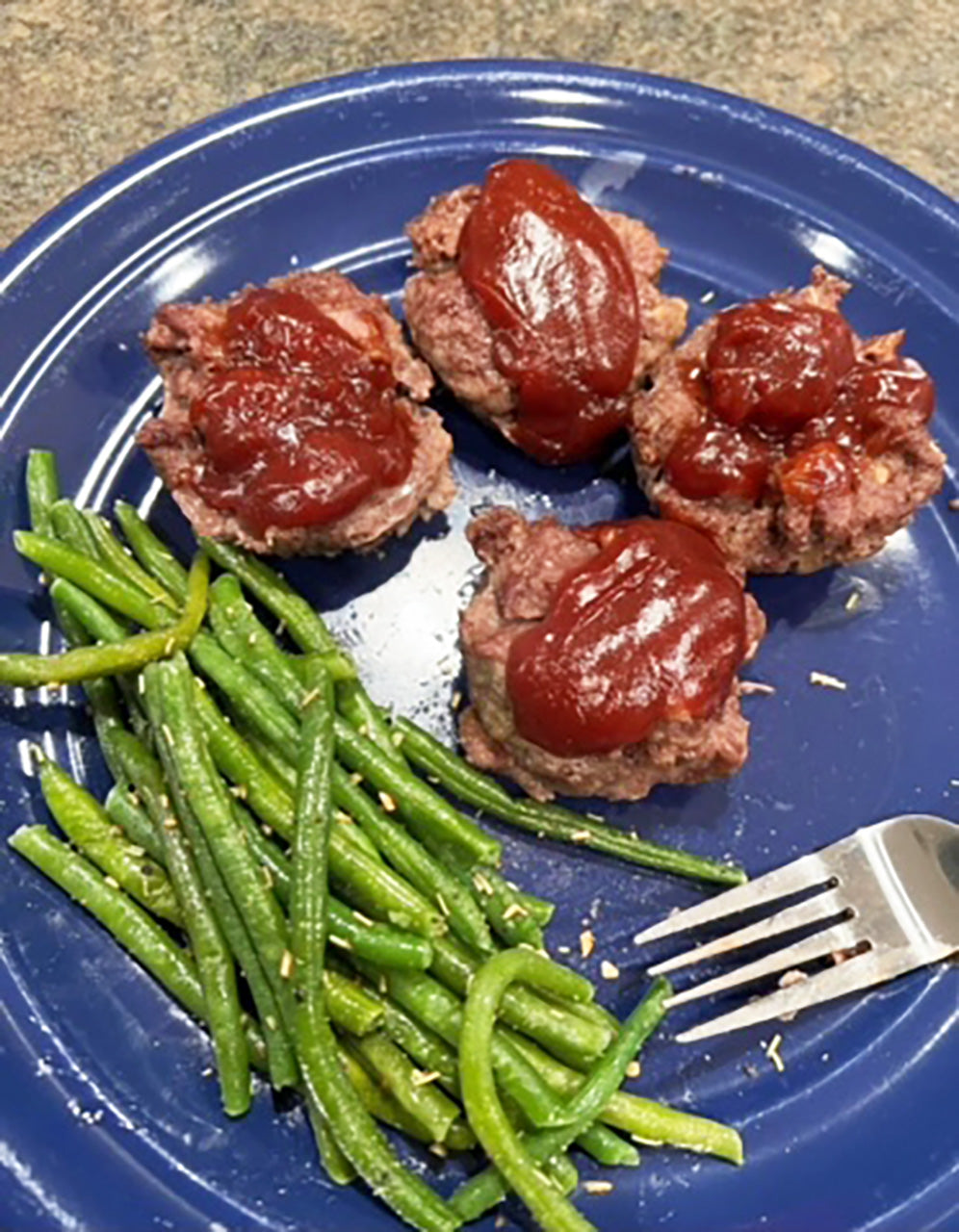 Amy's Awesome Meatloaf with Green Beans