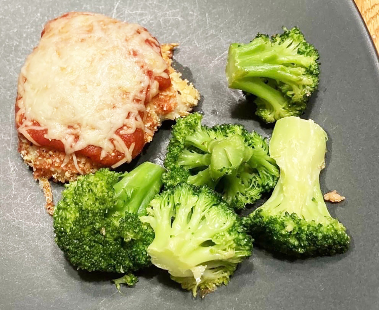 Oven Bake Chicken Parmesan with Roasted Broccoli