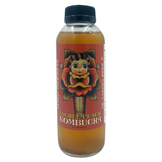 Lychee Peach Kombucha
