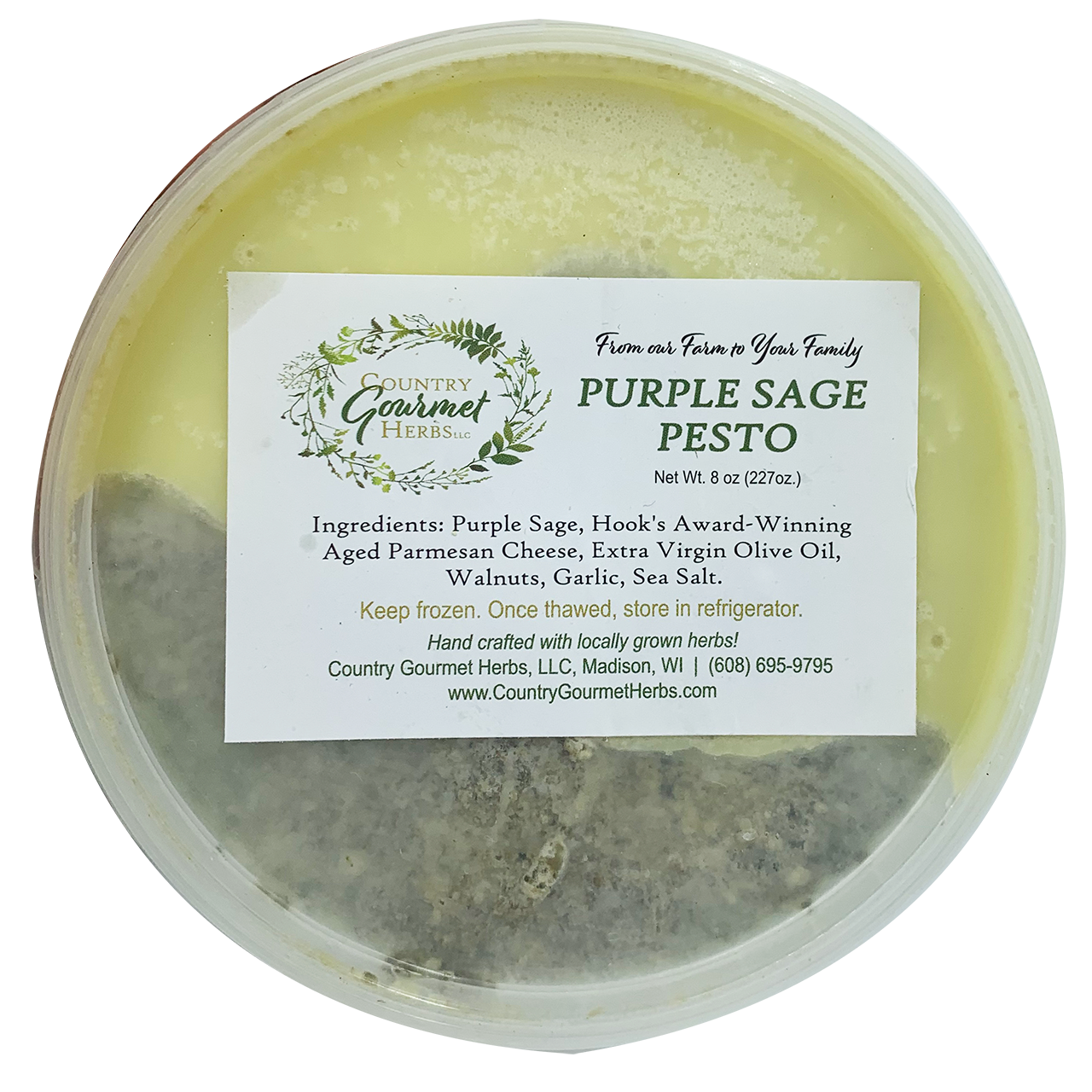 Purple Sage Pesto - Frozen