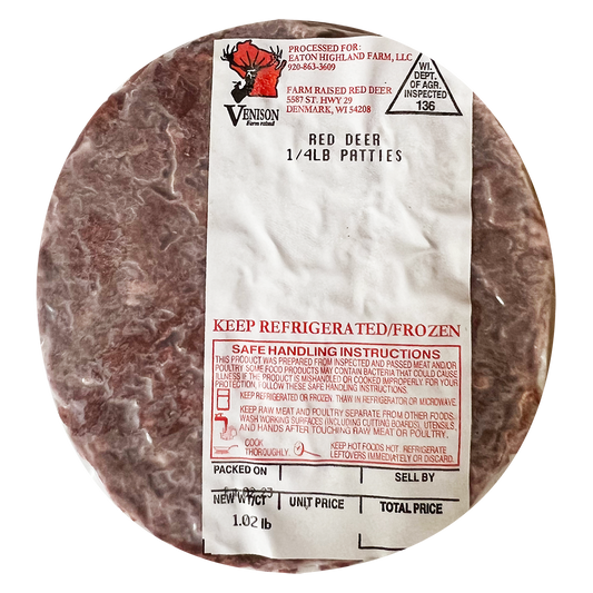 Red Deer Patties - Farm Raised