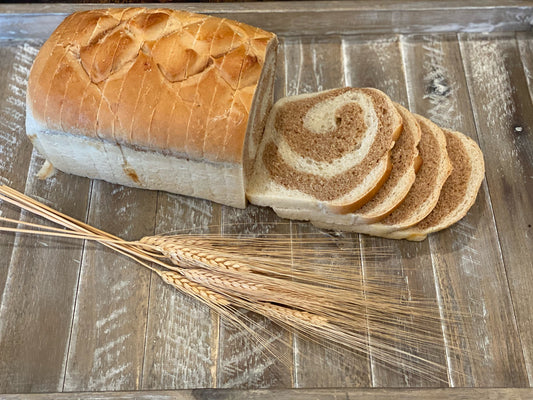 Tara's White/Wheat Swirl Bread