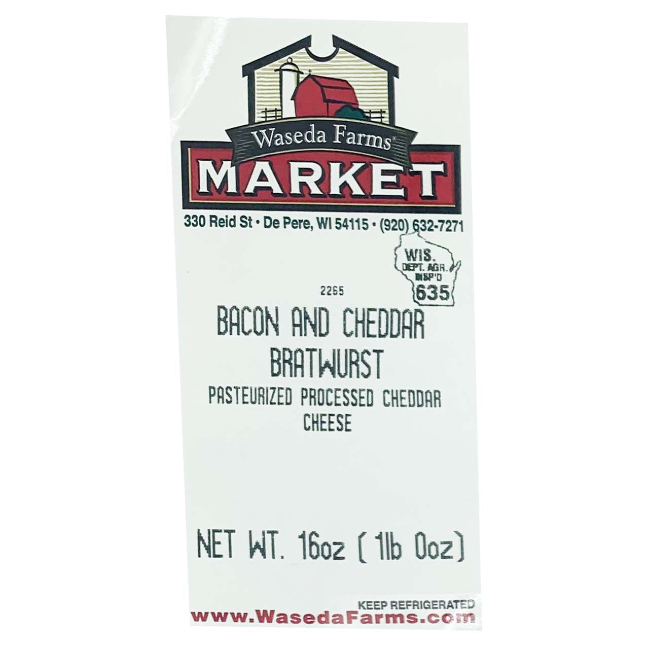 Bratwurst - Bacon Cheddar - Organic