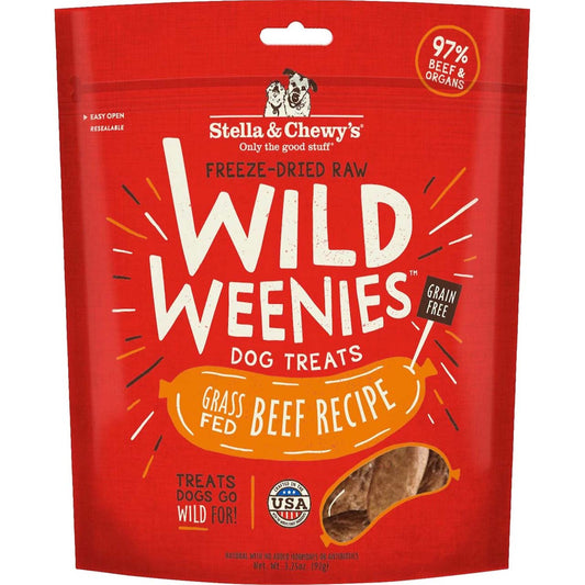 Beef Wild Weenies Freeze-Dried Raw Dog Treats