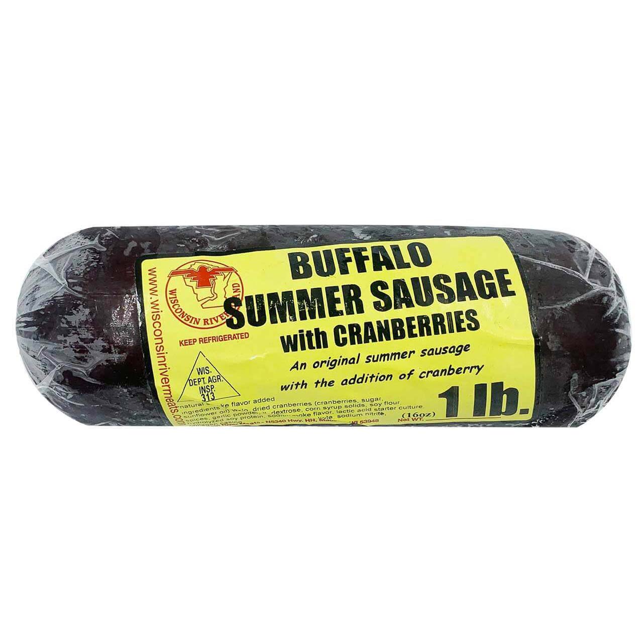 Bison Summer Sausage - Cranberry