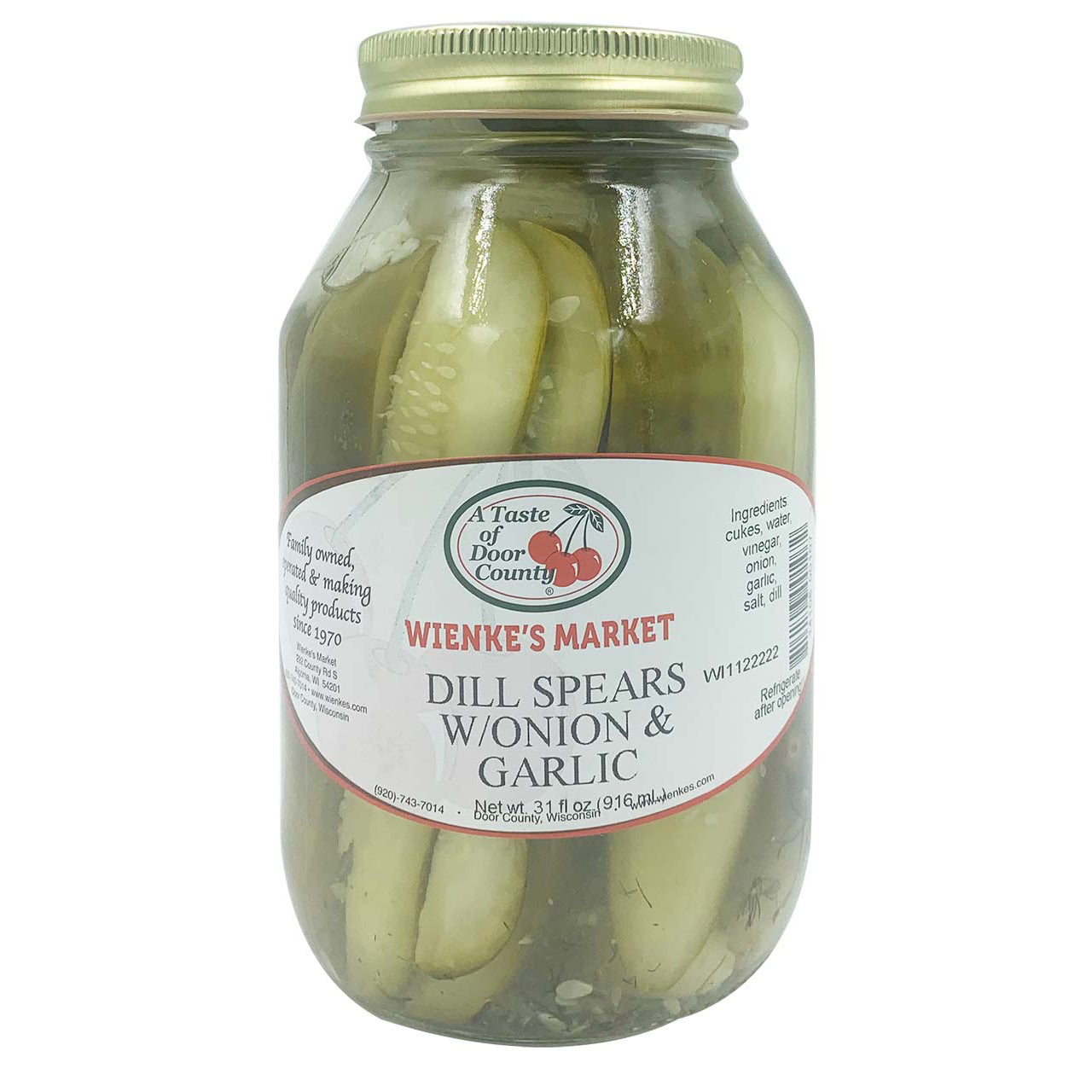 Dill Spears With Onion & Garlic
