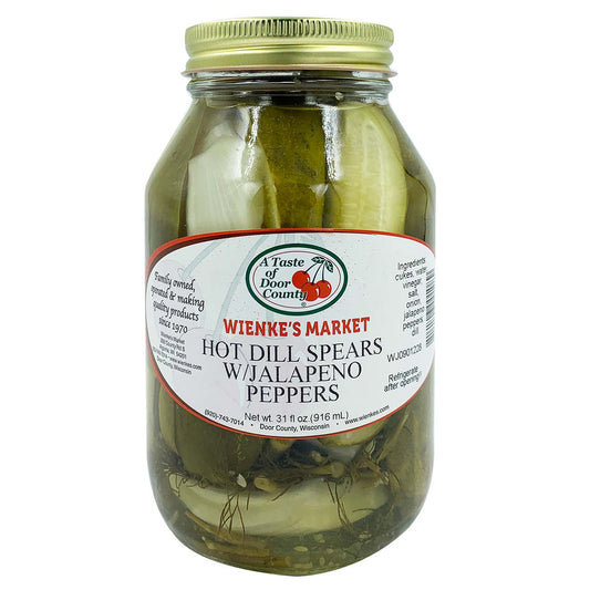 Hot Dill Spears With Jalapeno Peppers