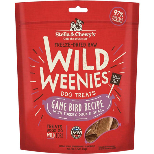 Game Bird Wild Weenies Freeze-Dried Raw Dog Treats