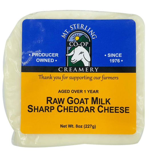 Raw Goat Milk Sharp Cheddar Cheese
