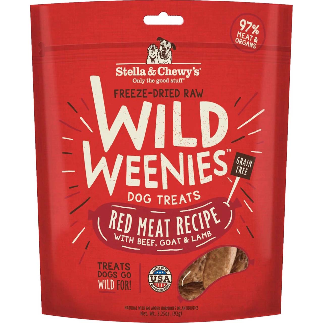 Red Meat Wild Weenies Freeze-Dried Raw Dog Treats