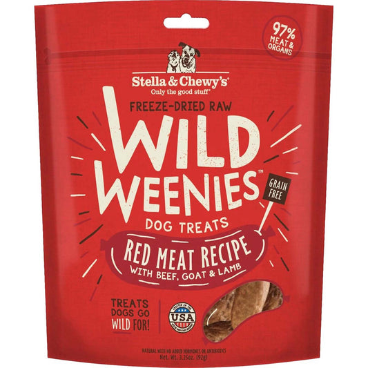 Red Meat Wild Weenies Freeze-Dried Raw Dog Treats